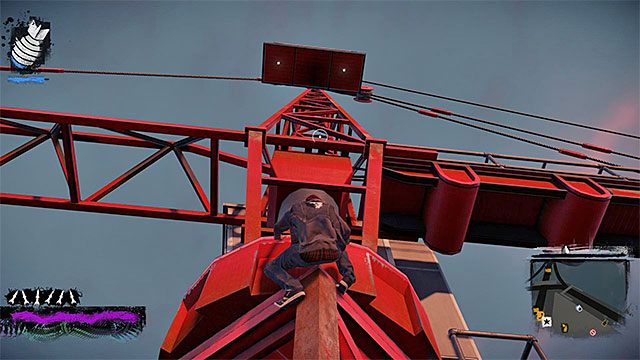Musisz dotrzeć na sam szczyt dźwigu - Lantern District - Trudniejsze aktywności - Miasto - inFamous: Second Son - poradnik, opis przejścia, miasto