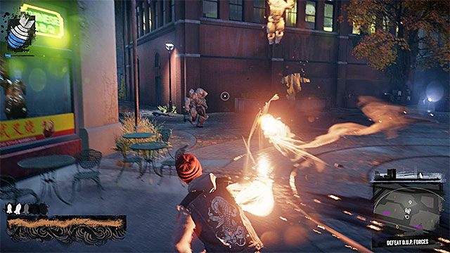 Stosuj najsilniejsze ataki i regularnie uzupełniaj zapasy energii - Waterfront - Przejęcie kontroli - Miasto - inFamous: Second Son - poradnik, opis przejścia, miasto