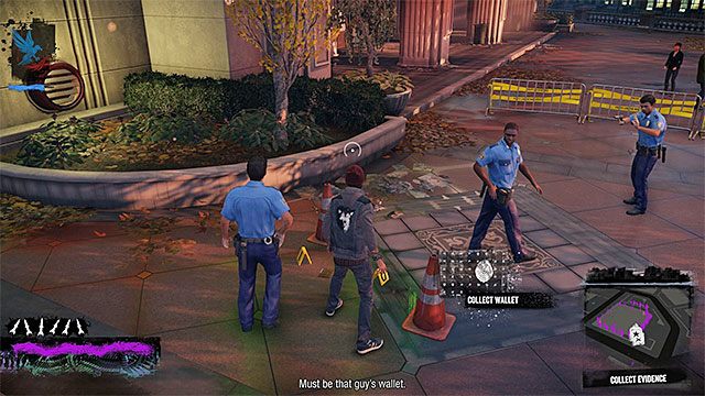 Podejdź do policjantów pilnujących okolicy - Rozdział 1, część 1 - czynności do wykonania w grze - Tajemnice inFamous (inFamous Paper Trail) - inFamous: Second Son - poradnik, opis przejścia, miasto