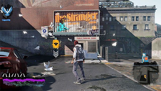 Miejsce rozpoczęcia czwartego rozdziału - Rozdział 4, część 1 - czynności do wykonania w grze - Tajemnice inFamous (inFamous Paper Trail) - inFamous: Second Son - poradnik, opis przejścia, miasto