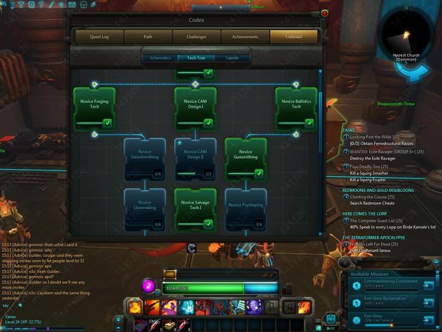 Drzewko TechTree - 5. Crafting | WildStar - WildStar - przewodnik po grze
