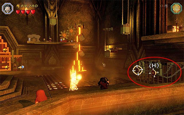 Użyj dwukrotnie łuku i następnie grając jako Sauron dotrzyj do sekretu - Etap 1 (Greatest Kingdom in Middle-Earth) | Główne etapy - Sekrety - LEGO The Hobbit - poradnik do gry