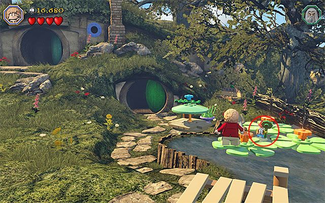 Jeden z krasnali ogrodowych - Etap 2 (An Unexpected Party) | Główne etapy - Sekrety w LEGO The Hobbit - LEGO The Hobbit - poradnik do gry