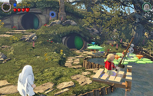 Miejsce użycia wędki - Etap 2 (An Unexpected Party) | Główne etapy - Sekrety w LEGO The Hobbit - LEGO The Hobbit - poradnik do gry