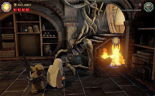 Obszar pod schodami - Etap 2 (An Unexpected Party) | Główne etapy - Sekrety w LEGO The Hobbit - LEGO The Hobbit - poradnik do gry