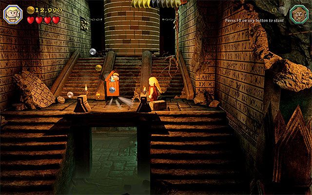 Minizestaw jest nad wyjściem z jaskini - Etap 3 (Azog the Defiler) | Główne etapy - Sekrety w LEGO The Hobbit - LEGO The Hobbit - poradnik do gry
