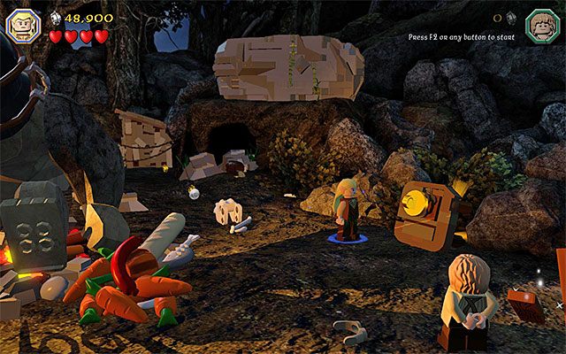 Skonstruuj zaczep i następnie go wyrwij - Etap 4 (Roast Mutton) | Główne etapy - Sekrety w LEGO The Hobbit - LEGO The Hobbit - poradnik do gry