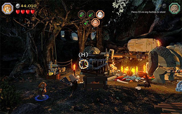 Skrzynia z tarczą - Etap 4 (Roast Mutton) | Główne etapy - Sekrety w LEGO The Hobbit - LEGO The Hobbit - poradnik do gry