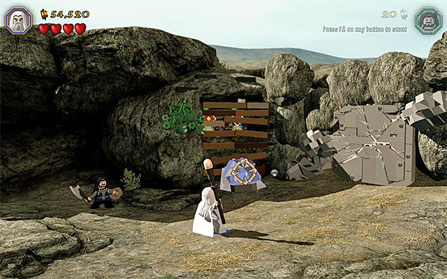 Wymagania: laska Sarumana, umiejętność podkładania ognia (np - Etap 5 (The Troll Hoard) | Główne etapy - Sekrety - LEGO The Hobbit - poradnik do gry