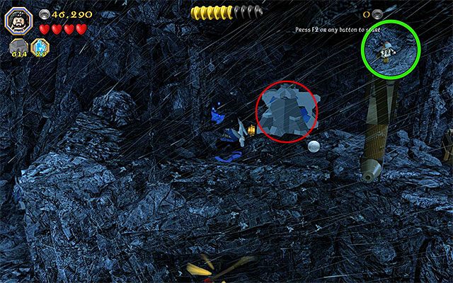 Wymagania: laska (dowolny czarodziej) - Etap 6 (Over Hill and Under Hill) | Główne etapy - Sekrety w LEGO The Hobbit - LEGO The Hobbit - poradnik do gry