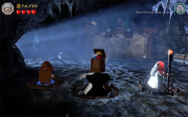 Ustaw bohaterów na osobnych płytach naciskowych - Etap 6 (Over Hill and Under Hill) | Główne etapy - Sekrety w LEGO The Hobbit - LEGO The Hobbit - poradnik do gry