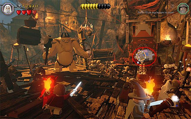 Wymagania: laska Sarumana - Etap 7 (Goblin-town) | Główne etapy - Sekrety w LEGO The Hobbit - LEGO The Hobbit - poradnik do gry