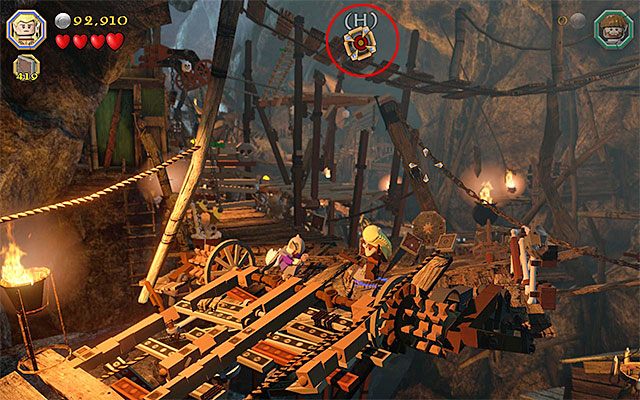 Wymagania: łuk (np - Etap 7 (Goblin-town) | Główne etapy - Sekrety w LEGO The Hobbit - LEGO The Hobbit - poradnik do gry
