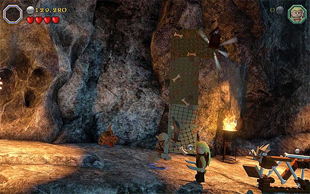 Skorzystaj z interaktywnej ściany - Etap 7 (Goblin-town) | Główne etapy - Sekrety w LEGO The Hobbit - LEGO The Hobbit - poradnik do gry