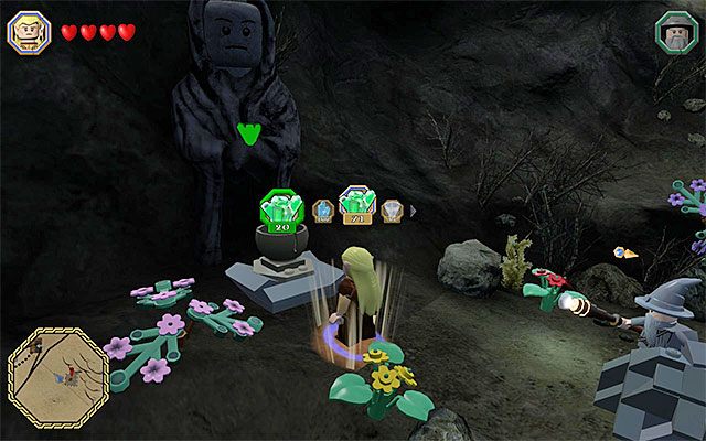 Podchodź do każdego ołtarza i składaj ofiarę w postaci klejnotów - Odnajdywanie schematów (1-8) | Śródziemie - Schematy w LEGO The Hobbit - LEGO The Hobbit - poradnik do gry