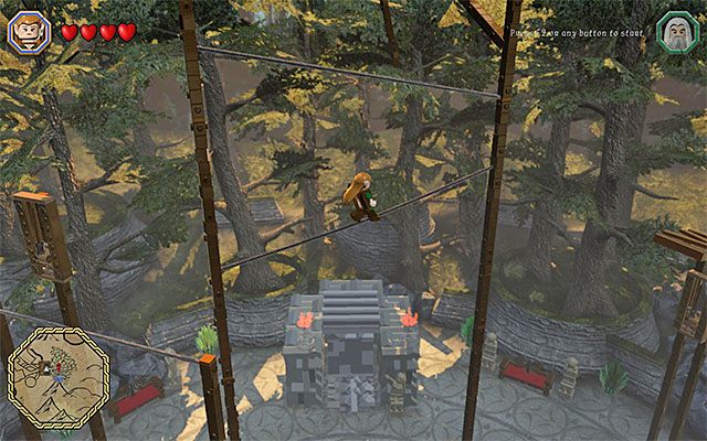 Musisz wznowić przeprawę po linach - Odnajdywanie schematów (1-8) | Śródziemie - Schematy w LEGO The Hobbit - LEGO The Hobbit - poradnik do gry