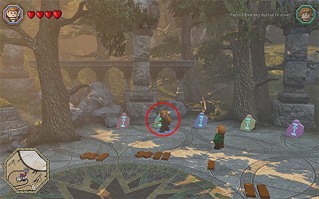 Na sam koniec powróć do centralnej części tej lokacji - Odnajdywanie schematów (1-8) | Śródziemie - Schematy w LEGO The Hobbit - LEGO The Hobbit - poradnik do gry