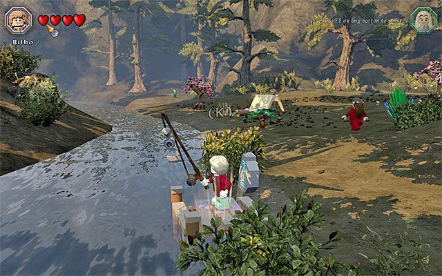 Miejsce zaliczenia mini-gry wędkarskiej - Odnajdywanie schematów (9-16) | Śródziemie - Schematy w LEGO The Hobbit - LEGO The Hobbit - poradnik do gry