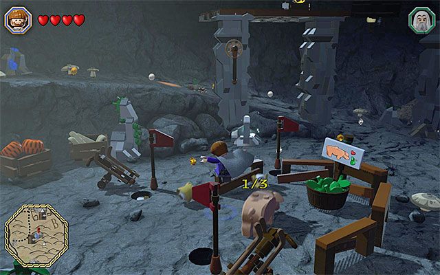 Prosiak musi znaleźć się w prawej zagrodzie - Odnajdywanie mithrilowych klocków (1-15) | Śródziemie - Mithrilowe klocki LEGO - LEGO The Hobbit - poradnik do gry