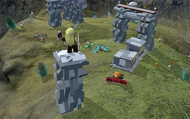 Pierwsza płyta naciskowa - Odnajdywanie mithrilowych klocków (1-15) | Śródziemie - Mithrilowe klocki LEGO - LEGO The Hobbit - poradnik do gry