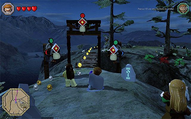 Lokalizacja: Siedziby Trolli - Odnajdywanie mithrilowych klocków (16-30) | Śródziemie - Mithrilowe klocki LEGO - LEGO The Hobbit - poradnik do gry