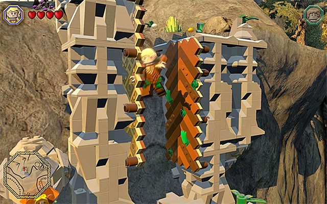 Odbijaj się od ścian - Odnajdywanie mithrilowych klocków (16-30) | Śródziemie - Mithrilowe klocki LEGO - LEGO The Hobbit - poradnik do gry