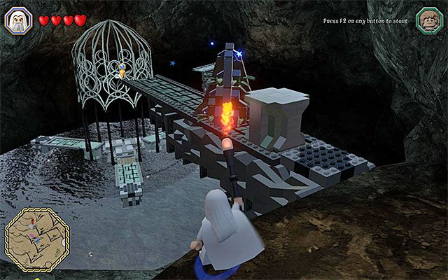 Zniszcz nową przeszkodę i przepchnij ostatni blok - Odnajdywanie mithrilowych klocków (16-30) | Śródziemie - Mithrilowe klocki LEGO - LEGO The Hobbit - poradnik do gry