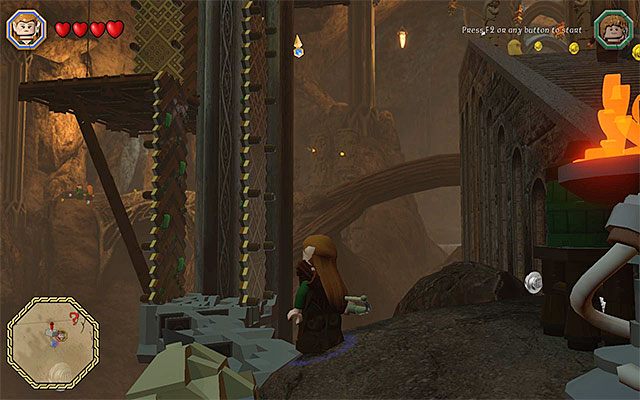 Miejsce rozpoczęcia wspinaczki - Odnajdywanie mithrilowych klocków (31-45) | Śródziemie - Mithrilowe klocki LEGO - LEGO The Hobbit - poradnik do gry
