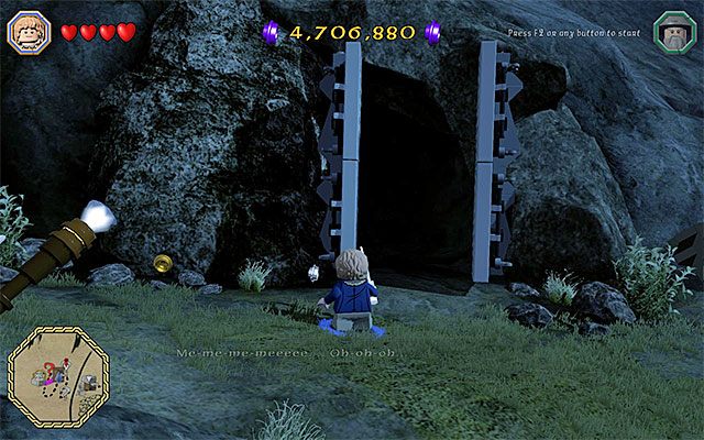 Wejście do jaskini - Białe pytajniki - opisy przejścia zadań (21-40) | Śródziemie - Zadania poboczne - LEGO The Hobbit - poradnik do gry
