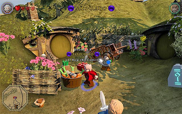 Każdy czerwony klocek musisz najpierw zakupić - Czerwone pytajniki | Śródziemie - Zadania poboczne w LEGO The Hobbit - LEGO The Hobbit - poradnik do gry