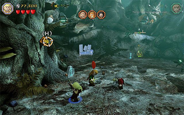 Musisz trafić w skonstruowany niedawno slot - Etap 10 (Flies and Spiders) - Bitwa z pająkami | Opis przejścia LEGO The Hobbit - LEGO The Hobbit - poradnik do gry
