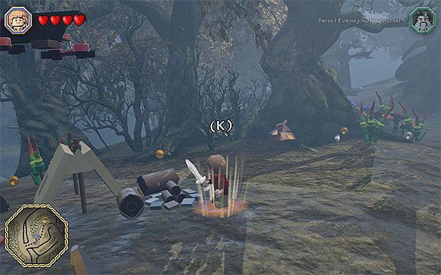 Wyrusz na północ - Śródziemie - Przeprawa przez Leśne Królestwo | Opis przejścia LEGO The Hobbit - LEGO The Hobbit - poradnik do gry