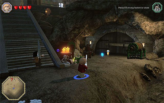 Wejście do piwnicy - Śródziemie - Przeprawa przez Leśne Królestwo | Opis przejścia LEGO The Hobbit - LEGO The Hobbit - poradnik do gry