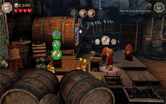 Musisz wydać nowe surowce - Etap 11 (Barrels Out of Bond) - Piwnica | Opis przejścia LEGO The Hobbit - LEGO The Hobbit - poradnik do gry