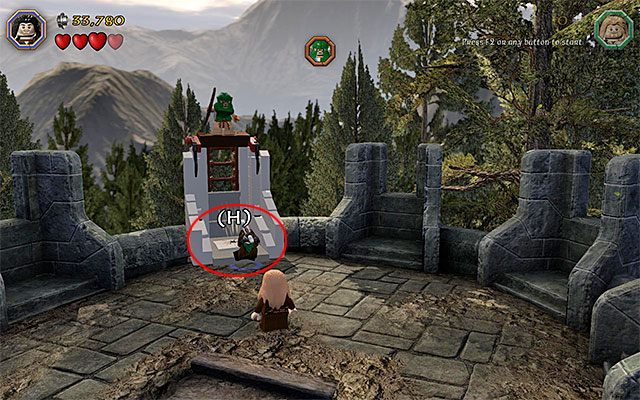 Wybierz ścieżkę prowadzącą na lewe wzgórze - Etap 11 (Barrels Out of Bond) - Atak goblinów | Opis przejścia LEGO The Hobbit - LEGO The Hobbit - poradnik do gry