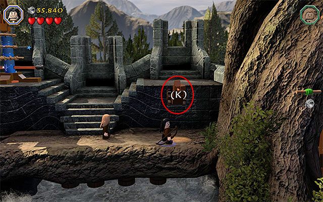 Dźwignia do opuszczenia zapory - Etap 11 (Barrels Out of Bond) - Atak goblinów | Opis przejścia LEGO The Hobbit - LEGO The Hobbit - poradnik do gry