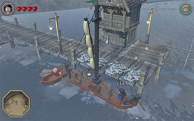 Po raz pierwszy w trakcie gry konieczne okaże się skorzystanie ze statku - Śródziemie - Przedostanie się do Esgaroth | Opis przejścia LEGO The Hobbit - LEGO The Hobbit - poradnik do gry