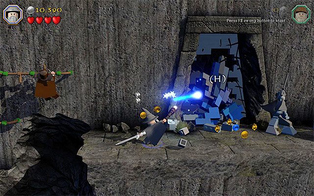 Ściana skrywająca wejście do grobowca - Etap 13 (Looking for Proof) - Górska ścieżka | Opis przejścia LEGO The Hobbit - LEGO The Hobbit - poradnik do gry