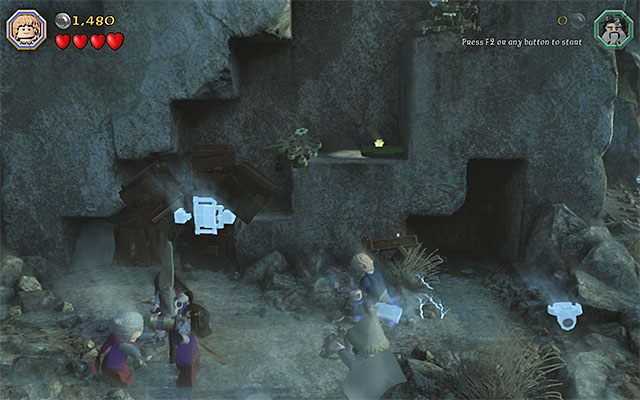 Musisz założyć pierścień i dopiero wtedy rozpocząć budowę - Etap 15 (On the Doorstep) - Wspinaczka | Opis przejścia LEGO The Hobbit - LEGO The Hobbit - poradnik do gry