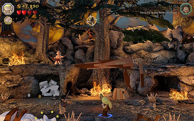 Wymagania: łuk (np - Etap 8 (Out of the Frying Pan...) | Główne etapy - Sekrety w LEGO The Hobbit - LEGO The Hobbit - poradnik do gry