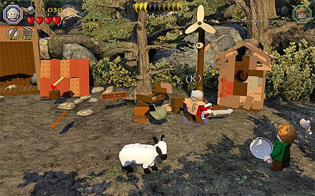 Miejsce, w którym musisz skonstruować tarczę - Etap 9 (Queer Lodgings) | Główne etapy - Sekrety w LEGO The Hobbit - LEGO The Hobbit - poradnik do gry