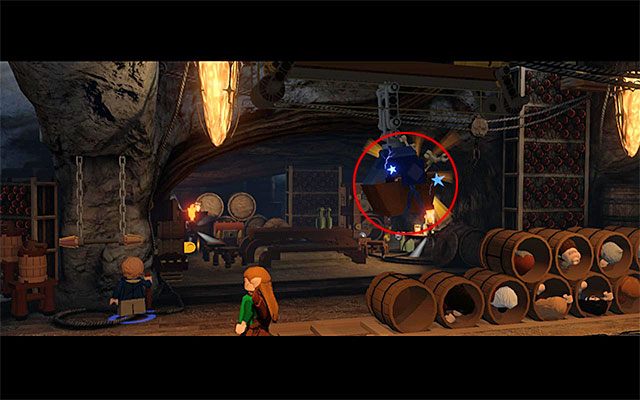 Wymagania: laska (dowolny czarodziej) - Etap 11 (Barrels Out of Bond) | Główne etapy - Sekrety w LEGO The Hobbit - LEGO The Hobbit - poradnik do gry