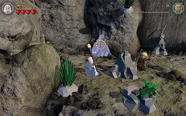 Rozbij mithrilowy obiekt dzięki użyciu laski Sarumana - Etap 13 (Looking for Proof) | Główne etapy - Sekrety w LEGO The Hobbit - LEGO The Hobbit - poradnik do gry