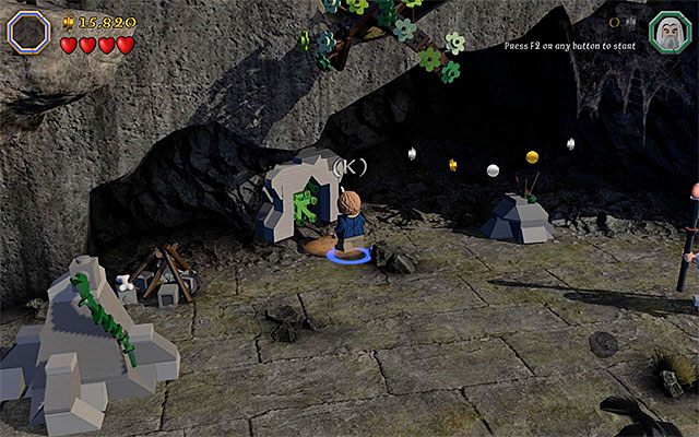 Właz prowadzący do półki z zaczepem - Etap 13 (Looking for Proof) | Główne etapy - Sekrety w LEGO The Hobbit - LEGO The Hobbit - poradnik do gry
