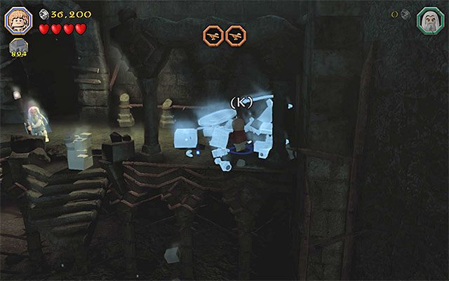 Załóż pierścień i dokończ budowę - Etap 14 (The Necromancer) | Główne etapy - Sekrety w LEGO The Hobbit - LEGO The Hobbit - poradnik do gry
