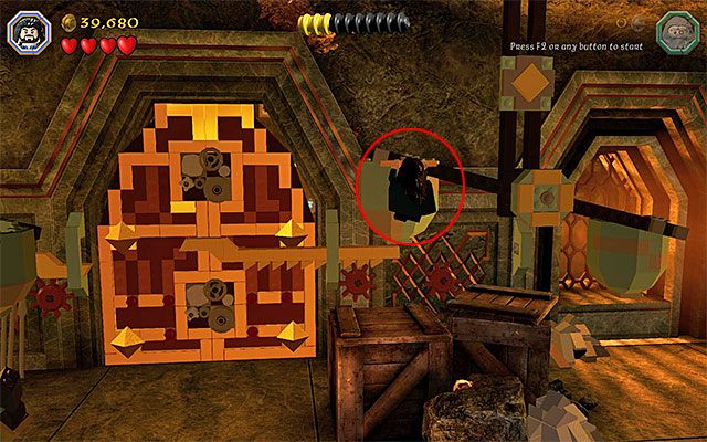 Druga dźwignia - Etap 1 (Greatest Kingdom in Middle-Earth) - Wnętrze Samotnej Góry | Opis przejścia - LEGO The Hobbit - poradnik do gry