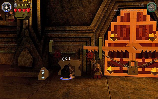 Zignoruj chwilowo kowadło i zacznij niszczyć obiekty z otoczenia - Etap 1 (Greatest Kingdom in Middle-Earth) - Wnętrze Samotnej Góry | Opis przejścia - LEGO The Hobbit - poradnik do gry