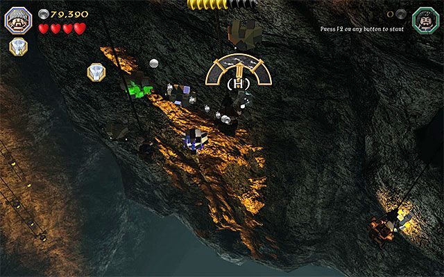 Tak jak wcześniej staraj się jak najlepiej zaliczać kolejne górnicze mini-gry - Etap 1 (Greatest Kingdom in Middle-Earth) - Wnętrze Samotnej Góry | Opis przejścia - LEGO The Hobbit - poradnik do gry