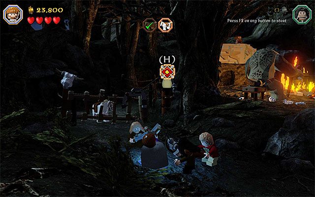 Trafiaj kulkami w nową tarczę - Etap 4 (Roast Mutton) - Oswobodzenie koni | Opis przejścia LEGO The Hobbit - LEGO The Hobbit - poradnik do gry