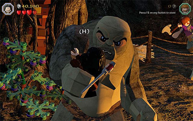 Wciskaj pokazywane na ekranie klawisze - Etap 4 (Roast Mutton) - Bitwa z trollami | Opis przejścia LEGO The Hobbit - LEGO The Hobbit - poradnik do gry